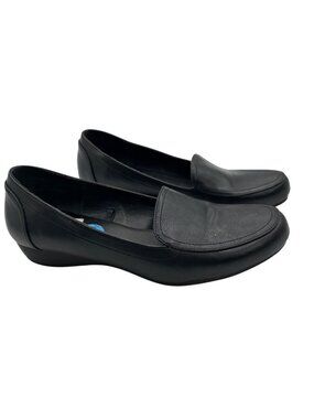 Clarks Size 10W Flex Step Clasic Stylist Black Comfort Shoes